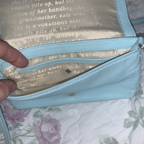 Kate spade baby blue messenger bag - Picture 3 of 4